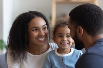 Successful Consultant Providing Financial Advice to Happy Couple, Generative AI