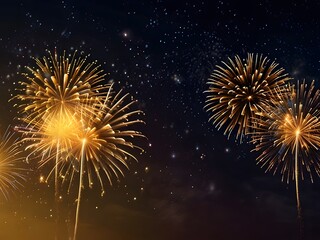 Fototapeta premium fireworks in the night sky