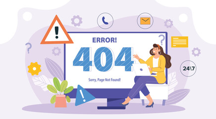 A creative and modern design showcasing a 404 error page, featuring clean UI/UX concepts and playful visuals for enhancing user experience.