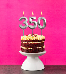 Candle number 350 - Number of followers or likes