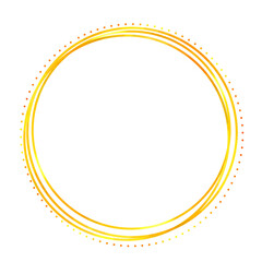 Aesthetic golden circle frame
