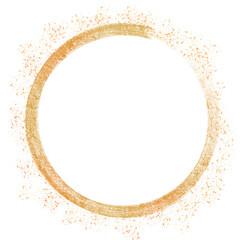 Aesthetic golden circle frame