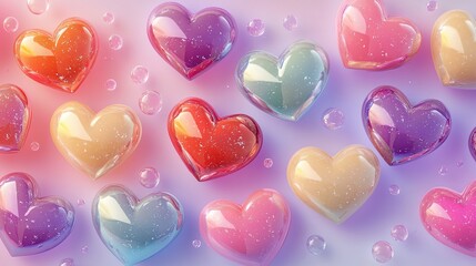Fototapeta premium Background with heart, Valentines day 