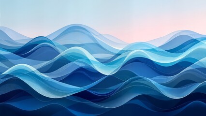 abstract blue wave background