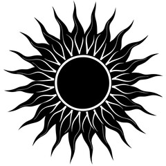 Black Sun Vector Art Inspiration