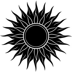 Black Sun Vector Art Inspiration