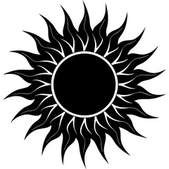 Black Sun Vector Art Inspiration