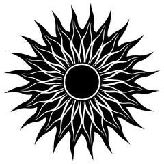 Black Sun Vector Art Inspiration