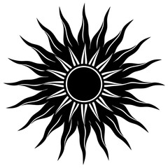 Black Sun Vector Art Inspiration
