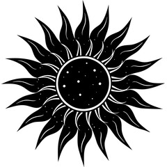 Black Sun Vector Art Inspiration