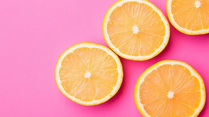 Fototapeta premium Full screen closeup of oranges cut into slices. Juicy refreshing citrus. Fruit background. Illustration for banner, poster, cover, brochure, advertising, marketing, etc.