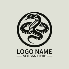 Tropidophis Melanurus Snake Logo Design, Venomous Snake Logo, Reptile Logo, Wildlife Logo, Nature Logo