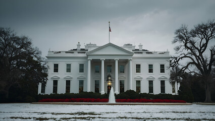 Naklejka premium Historic European Architecture – Old Palace, Church, and Government Buildings with Landmark Facade