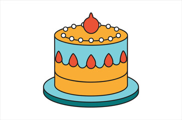 cake vector,  icon vector illustration, cake silhouette of a cake isolated on a white background, eps, png, svg,  vector,