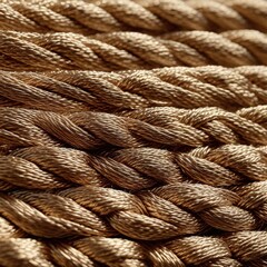 Fototapeta premium A close-up of a tightly woven fabric with a rich, golden hue, showcasing intricate patterns and textures.