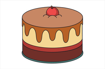 cake vector,  icon vector illustration, cake silhouette of a cake isolated on a white background, eps, png, svg,  vector,