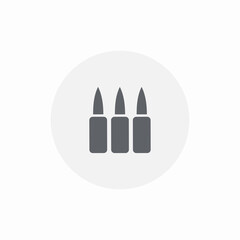 bullets ammo icon sign vector