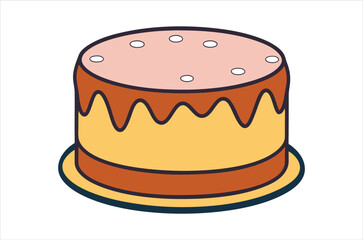 cake vector,  icon vector illustration, cake silhouette of a cake isolated on a white background, eps, png, svg,  vector,