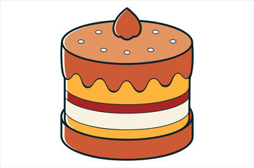 cake vector,  icon vector illustration, cake silhouette of a cake isolated on a white background, eps, png, svg,  vector,