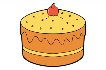 cake vector,  icon vector illustration, cake silhouette of a cake isolated on a white background, eps, png, svg,  vector,