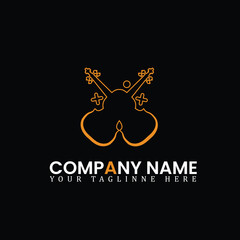 Guitar Spiritual, holy, religious songs, ringtones, music logo design