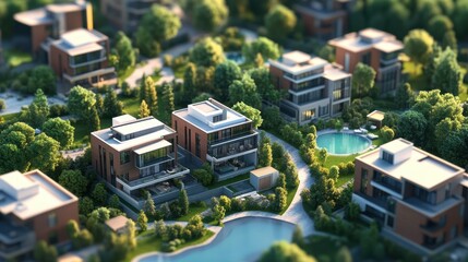 Luxurious Real Estate Development with Modern Apartments