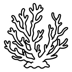 Coral Reef Line Art Design