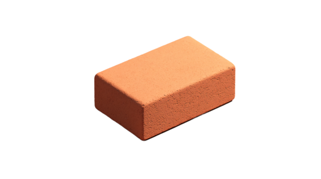 bricks isolated on white