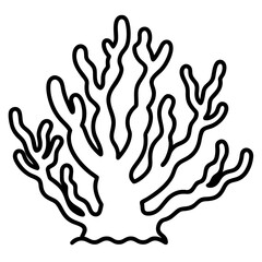Coral Reef Line Art Design