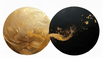 優雅で抽象的な壁紙（金、黒色）