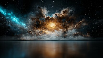 Obraz premium Cosmic Wonders in Dark Sky