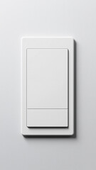 Blank light switch mockup suitable for modern interior design applications