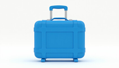 Stylish Blue Hard-Shell Suitcase for Travel