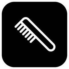 Editable hair comb vector icon. Cosmetics, makeup, skincare, beauty. Part of a big icon set family. Perfect for web and app interfaces, presentations, infographics, etc