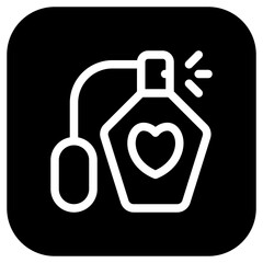 Obraz premium Editable perfume vector icon. Cosmetics, makeup, skincare, beauty. Part of a big icon set family. Perfect for web and app interfaces, presentations, infographics, etc