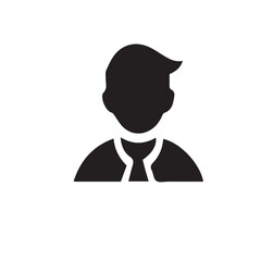 person with a hat icon on white background