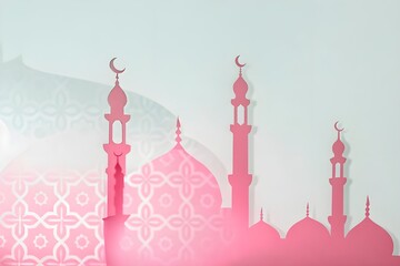 Islamic Background greeting card Ramadan kareem Eid Muslic Islam lantern decoration Arabic background Wallpaper