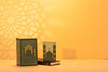 Islamic Background greeting card Ramadan kareem Eid Muslic Islam lantern decoration Arabic background Wallpaper