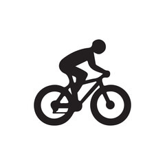 Obraz premium silhouette of a cyclist