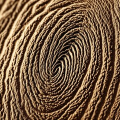 Fototapeta premium A mesmerizing close-up of a human fingerprint, revealing intricate swirls and whorls in rich detail.