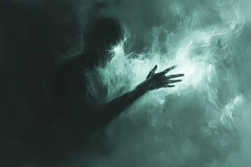 Obraz premium The Dissolving Hand, Depersonalization/Derealization Disorder