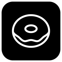 Editable donut vector icon. Bakery, coffee shop, restaurant, drink, beverages. Part of a big icon set family. Perfect for web and app interfaces, presentations, infographics, etc