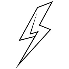 Lightning Bolt Vector Clean Line Art Concepts