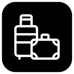 Editable baggage, luggage, suitcase vector icon. Part of a big icon set family. Perfect for web and app interfaces, presentations, infographics, etc