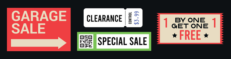 Fototapeta premium Garage Sale Printable Sign