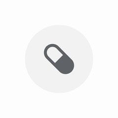 capsule pill icon sign vector