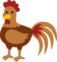 chicken animal cartoon doodle