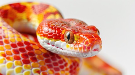 Obraz premium Vibrant Red and Yellow Snake