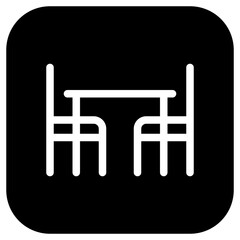 Editable dining room vector icon. Part of a big icon set family. Perfect for web and app interfaces, presentations, infographics, etc
