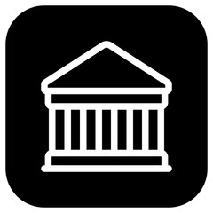 Editable bank, museum, library, courthouse vector icon. Part of a big icon set family. Perfect for web and app interfaces, presentations, infographics, etc